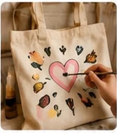 Tote bag con corazón