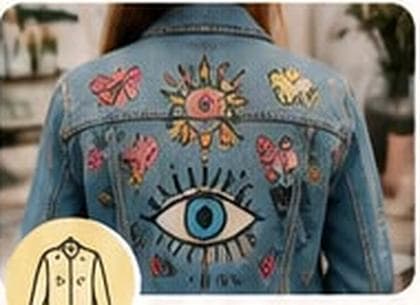 Chaquetas pintadas a mano